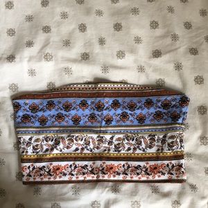 Patterned tube top